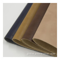 Soft Leather Fabric Pu pirnted crazy horse synthetic leather for shoes Supplier